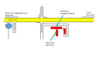 graphic description of the location and streets to find our building