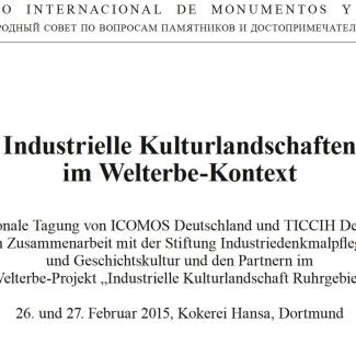Titelblatt der Publikation "Industrielle Kulturlandschaften im Welterbekontext"