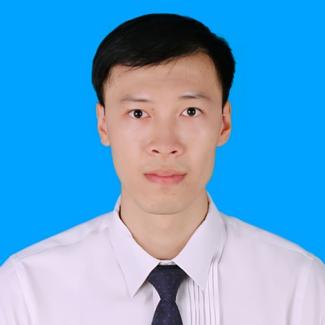 Bild von Hong Ha Tran mit Hemd und Krawatte vor blauem Hintergrund