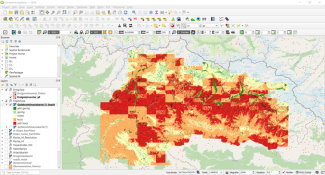 GIS-based landslide hazard map 