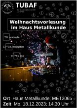 Weihnachtsvorlesung im Haus Metallkunde
