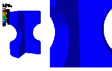 Simulationsergebnis des nichtlokalen GTN-Modells 