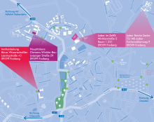 Anfahrt/Lageplan Institut für Analytische Chemie