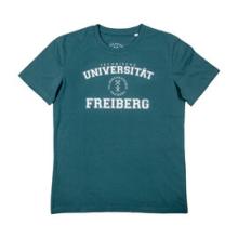 Herrenshirt mit Unischriftzug grün