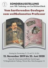 Plakat der Sonderausstellung zum 100. Todestag von Carl Richard Beck