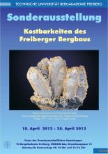 Plakat zur Sonderausstellung "Kostbarkeiten des Freiberger Bergbaus"