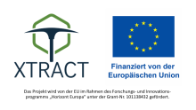 Kombination der Logos von XTRACT und EU