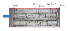 Geotechnik Adventskalender 2024 Türchen 20 Bohrkerne