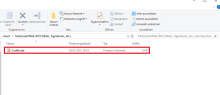Zertifikatsdatei auswählen