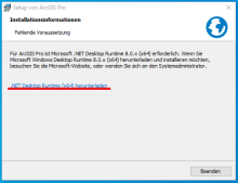 .NET Desktop Runtime (x64) herunterladen