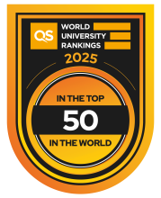 Badge Top 50 in the world  - QS Ranking by subject