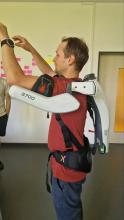 Test eines Exoskelettes