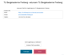 geteduroam-App: Profil akzeptieren