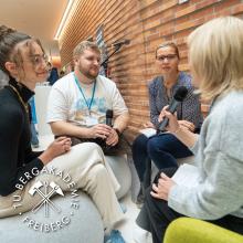 Gesprächsrunde in der UB Freiberg