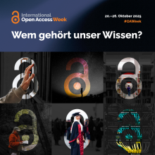 Wortbildmarke Open Access Woche 2025