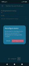 geteduroam App - Profil neu konfigurieren