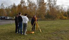 Institut für Markscheidewesen und Geodäsie - Vermessungsaufgabe vor Ort