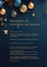 Einladung Adventsfeier der Senioren