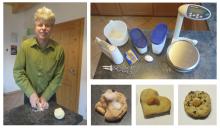 Prof. Kröger beim wissenschaftlichen Keksebacken