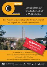 Das Bild zeigt ein Einladungsplakat zu einer Ausstellung.