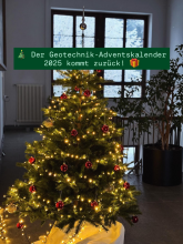 Weihnachtsbaum im Institur für Geotechnik