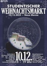 Ankündigungsplakat des Studentischen Weihnachtsmarkts am 10. Dezember 2026