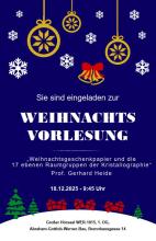Weihnachtsvorlesung 2025 Prof. Heide