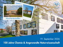 Collage aus drei Fakultätsgebäuden