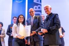 Weisbach Preisträgerin Dr. Hripsime Gevorgyan mit Prof. Dr. Hans-Jürgen Kretzschmar und Prof. Hans-Ferdinand Schramm