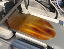 Beschichtung einer Aluminiumfolie mit Polymerelektrolyt im Rakelverfahren