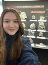 Annelie Schröter- Schülerpraktikantin am Institut für Mineralogie, Fakultät 3 