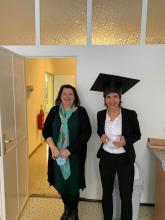 Professorinnen Yvonne Joseph und Linda Klein an der Freiberger Universität.