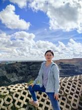 Prof Wei Chen in the field. 