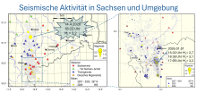 Seismische Aktivität in Sachsen und Umgebung