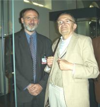 Günter Heinisch und Kustos Andreas Massanek im Jahr 2008