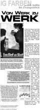 Plakat 13: Von Werk zu Werk