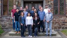 Foto der Mitarbeitenden am Lehrstuhl für Ingenieurgeologie und Umweltgeotechnik