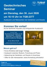 Flyer Geotechnisches Seminar Sommersemester 2026 am 30.06.2026