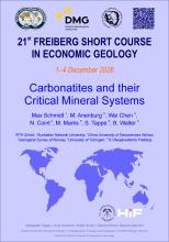 Advertising poster for the 21st Freiberg short course in economic geology in 2026. 