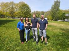 Das Gründungsteam von UltraFOCUS: Sophia Hölzel, Elfi Lange, Christoph Büttner, Erik Mista