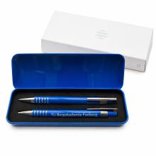 blaues Stifteset