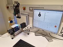 Monitor und Eigenkonstruktion eines Drop-Shape-Analysators