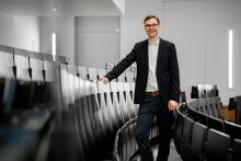 Niklas Lehmann im Hörsaal